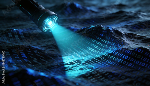 Illuminating Data Waves with a Flashlight in a Dynamic Digital Ocean of Binary Code