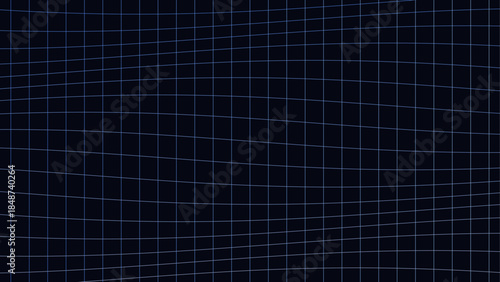 Abstract Intersecting Wave Vector Grid Background With Smooth Curved Blue Lines