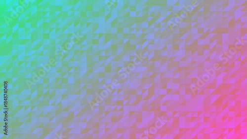 Low-Poly Triangle Landscape Background with Vibrant Gradients for Modern Abstract Designs