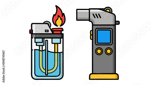 gas pump vector illustration