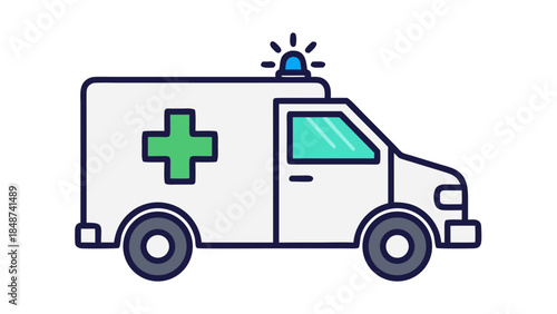 ambulance car vector illustration