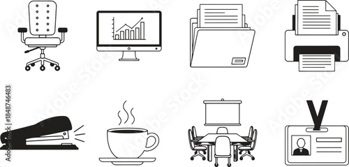 Office Essentials Icon Set