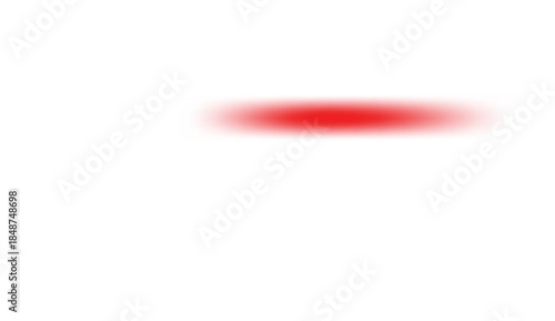 Red wavy arrow pointing right on isolated transparent background for design