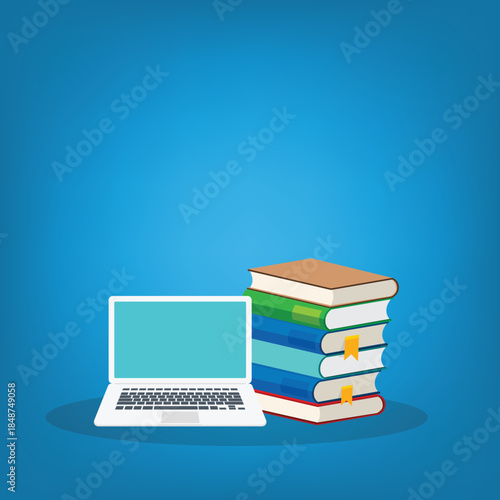Learning online. E-learning, online education. Concept of webinar or business online training, education on computer or e-learning concept.
