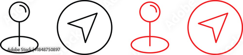 Map pin location icon set. Map pointers. Map markers. pointer GPS location symbol. Set of location pin icons on transparent background
