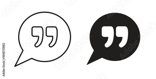 Comment quote icons designs can be used for mobile, ui, websites