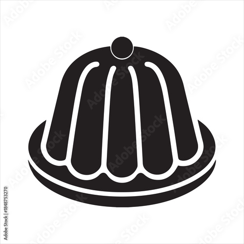  jelly dessert icon vector illustration