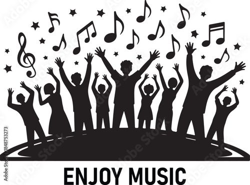 An energetic gathering of music lovers experiencing the ultimate enjoyment and rhythm