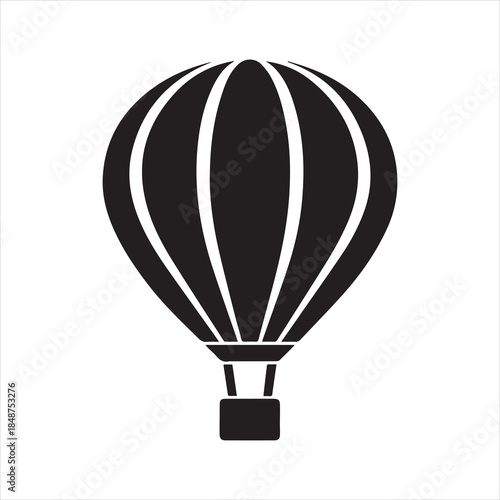 hot air balloon icon vector illustration