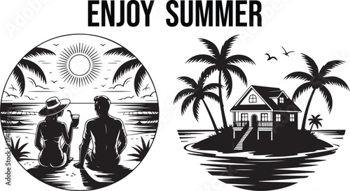 Embrace the Warm Summer Sun on a Peaceful Island Vacation Retreat