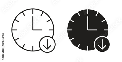 Down time icons designs can be used for mobile, ui, websites