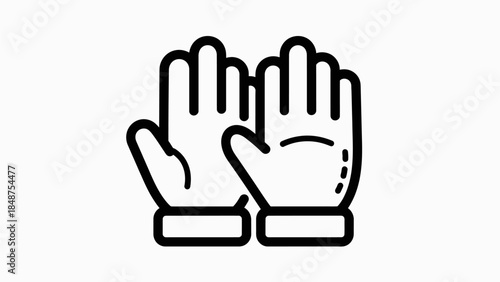High Fiving Hands Vector Illustration