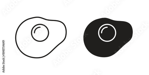 Egg fried icons designs can be used for mobile, ui, websites