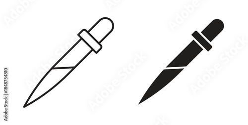 Eye dropper icons designs can be used for mobile, ui, websites
