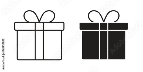 Gift icons designs can be used for mobile, ui, websites