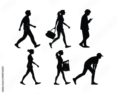 Human Movement and Fitness Activities Concept – Exercise, Running, Walking and Gym Training