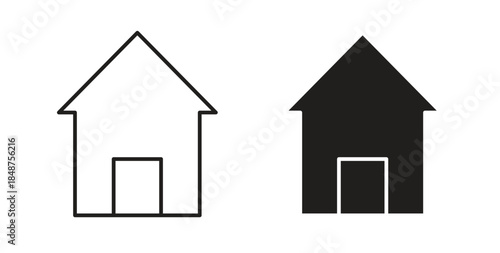 Home icons designs can be used for mobile, ui, websites