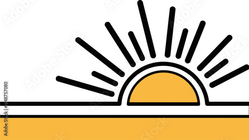 Stylized Sunrise Illustration