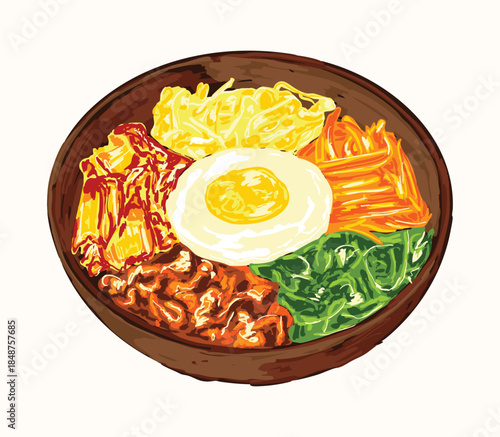 Korean Mixed Rice Bowl