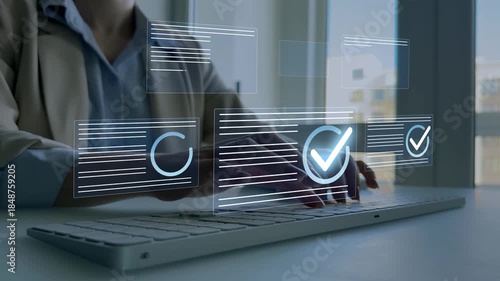 Quality certification service and standardization.Quality assurance document management technology standards and ISO.Digital checklist management for business certification and quality assurance.	
