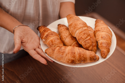French breakfast pastry made with croissant dough