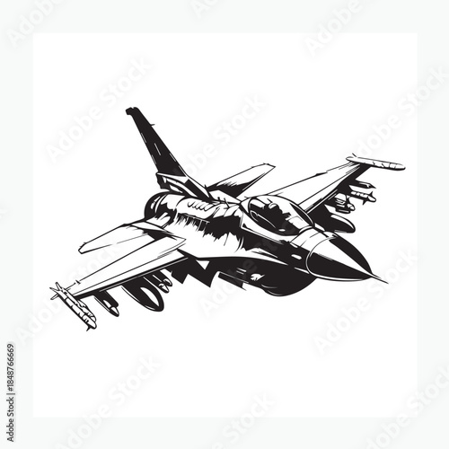vector illustration of airplane