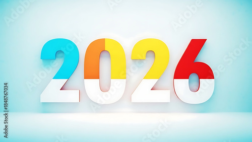 3D golden numbers representing New Year celebration and holiday calendar design