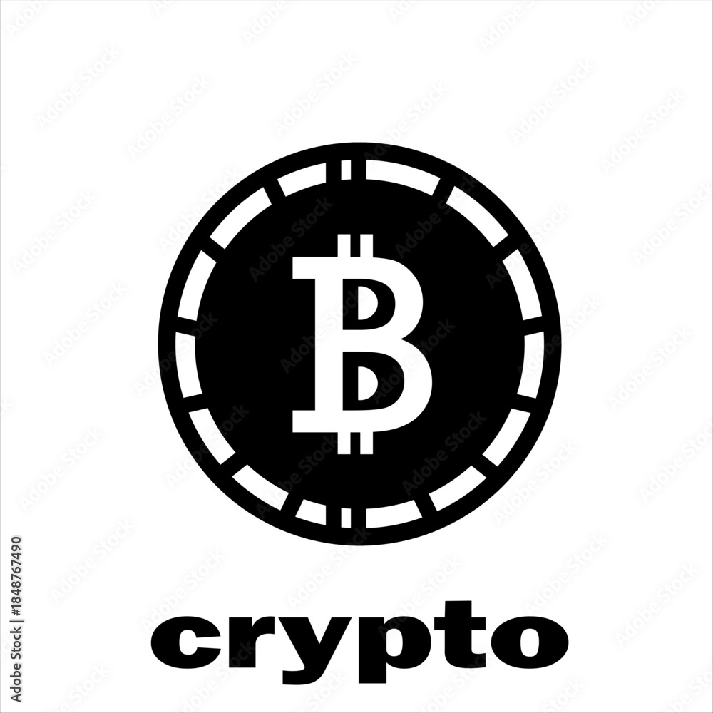Obraz premium A modern business & finance logo symbolizing trust, growth, professionalism and crypto.