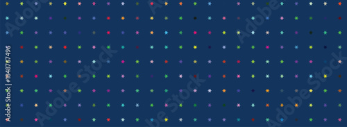 Abstract Dots Pattern on Dark Blue Background - Seamless Repetition