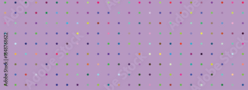 Vibrant and Playful Multicolored Dot Pattern on a Soft Lavender Background for Modern Abstract Design