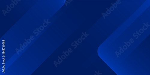 Abstract blue fluid gradient Geometric banner design background.