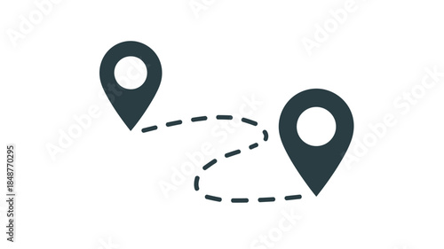 Navigation Route Between Two Locations