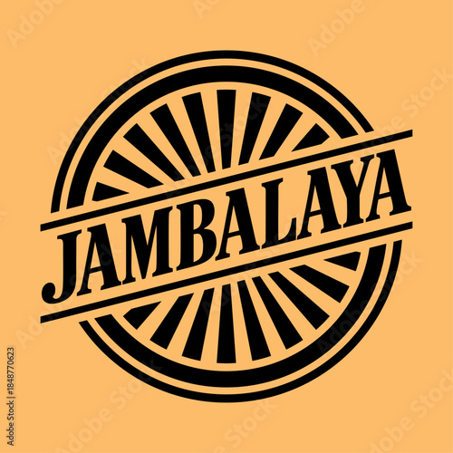 Jambalaya logo vector illustration template
