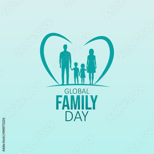 Vector graphic of Global Family Day for Global Family Day celebration.