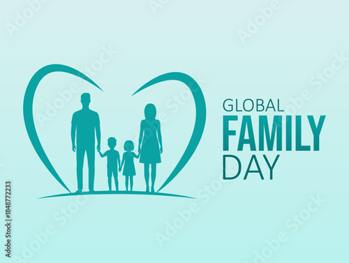 Vector graphic of Global Family Day for Global Family Day celebration.