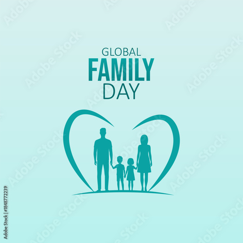 Vector graphic of Global Family Day for Global Family Day celebration.