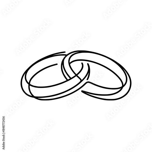 vector illustration wedding ring 