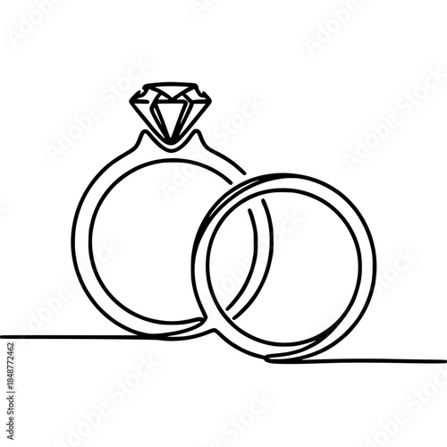 wedding ring with diamond