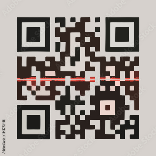 QR code scanning with laser line
