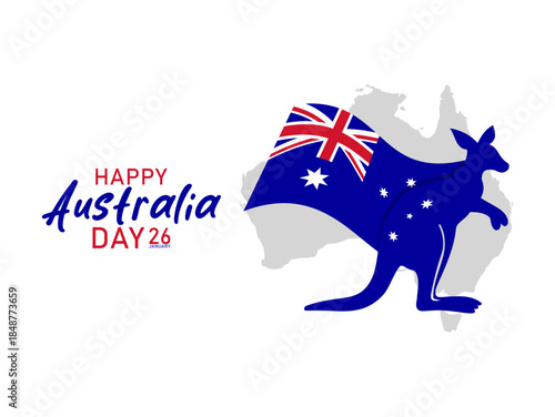 Vector graphic of Australia Day for Australia Day celebration.