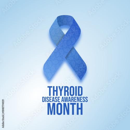 Vector graphic of Thyroid Awareness Month for Thyroid Awareness Month celebration.