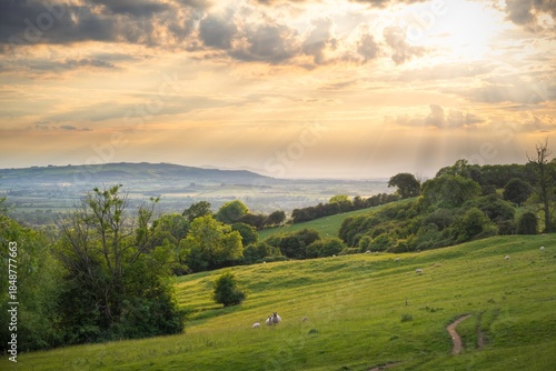 Landscape near Fish Hill, Broadway, Cotswolds