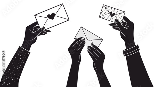 People sending love letters in heartfelt gesture