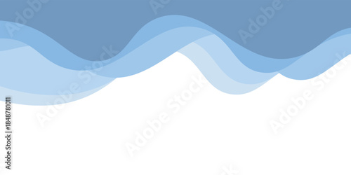 Blue wave abstract background with gradient for backdrop or presentation.vector illustration eps10