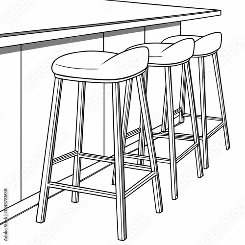Line three bar stools at counter line bar stools furniture