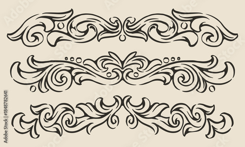 Artistic scroll designs