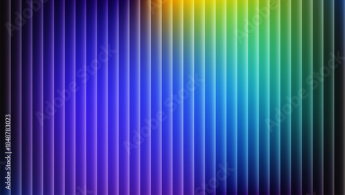 Glass ripple texture with dark gradient background design. Modern glass ripple texture effect. Futuristic distortion, moody abstract glow, reeded vertical blur. Vector Illustration