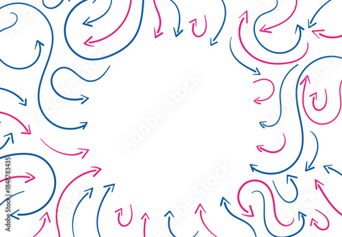 sfondo, grafica, frecce, convergenti, indicare, indicazioni, annuncio, spazio per testo