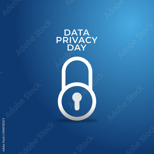 Vector graphic of Data Privacy Day for Data Privacy Day celebration.