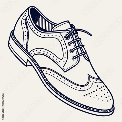 Title: Detailed of a sneaker with a dotted pattern and laces in a minimalist style